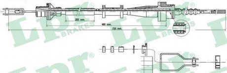 Трос, управление сцеплением LPR C0116C