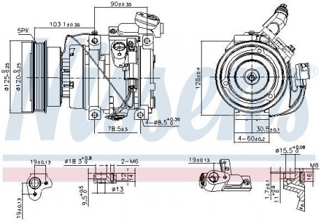 Компресор кондиціонера NISSENS Nissens A/S 89576