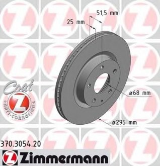 Тормозной диск ZIMMERMANN 370.3054.20 (фото 1)