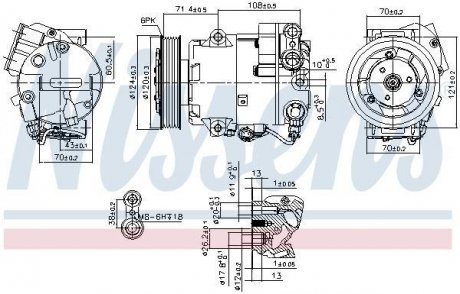 Компрессор, кондиционер NISSENS Nissens A/S 89425