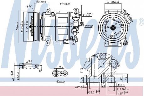 Компресор кондиціонера NISSENS Nissens A/S 89497