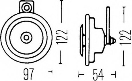 Звуковой сигнал HELLA 3AL 002 952-871