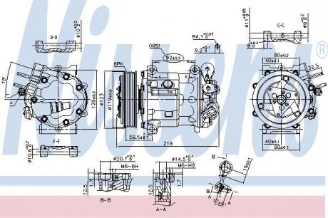 Компресор, кондиціонер NISSENS Nissens A/S 89404