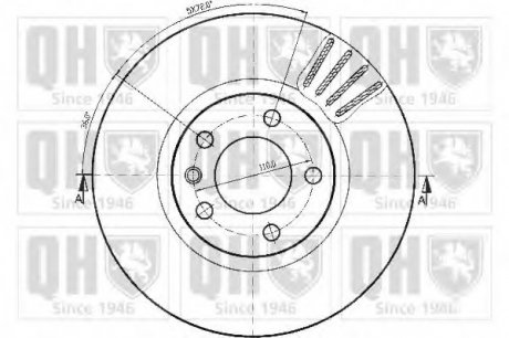 Тормозной диск HAZELL QUINTON BDC4439 (фото 1)