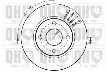Тормозной диск HAZELL QUINTON BDC3909 (фото 1)