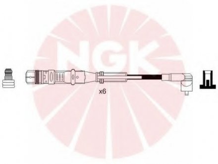 Комплект проводов зажигания NGK NGK Spark Plug 7358