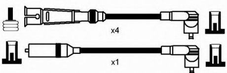 Комплект проводов зажигания NGK NGK Spark Plug 0937