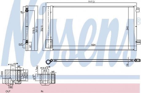 Радіатор кондиционера NISSENS Nissens A/S 940678