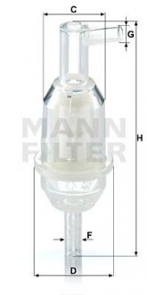 Топливный фильтр MANN-FILTER WK 31/5 (фото 1)