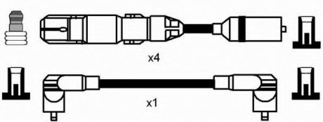 Комплект проводов зажигания NGK NGK Spark Plug 7318