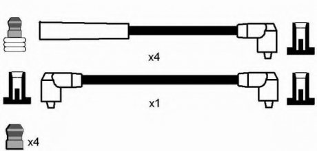 Комплект проводов зажигания NGK NGK Spark Plug 5404