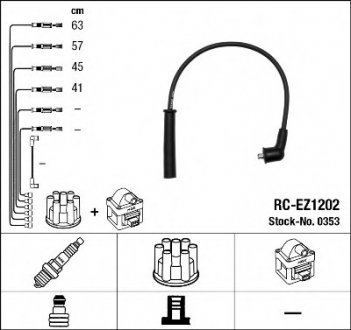 Комплект проводов зажигания NGK NGK Spark Plug 0353