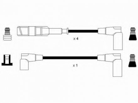 Комплект проводов зажигания NGK NGK Spark Plug 0742