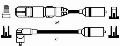 Комплект проводов зажигания NGK NGK Spark Plug 0956