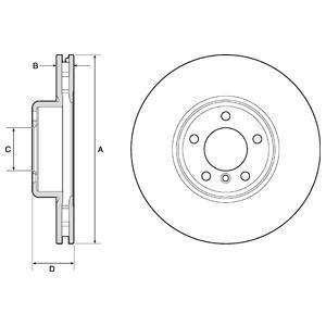 Tarcza ham. malowana Delphi BG9157C