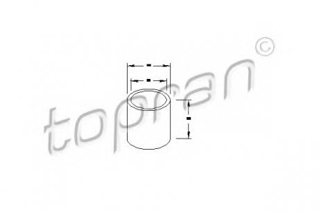 Втулка, вал стартера TOPRAN 101 941