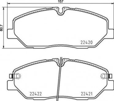 Гальмівні колодки дискові P30 090 Brembo P 30 090