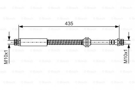 Тормозной шланг BOSCH 1 987 481 459 (фото 1)