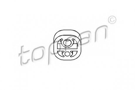 Кронштейн, глушитель TOPRAN 721 945 (фото 1)