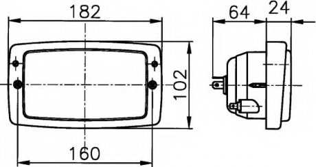 Основная фара HELLA 1AD 996 018-641