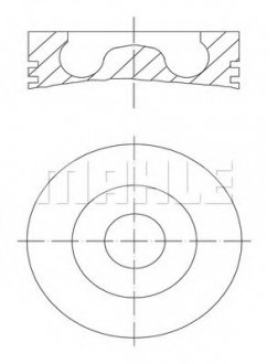 Поршень Citroen MAHLE 039PI00113000 (фото 1)