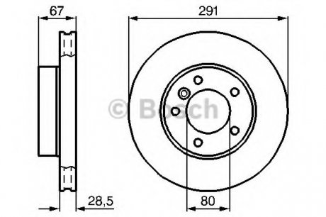 Тормозной диск BOSCH 0 986 478 691