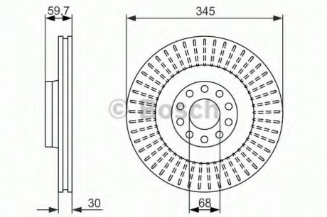 Тормозной диск BOSCH 0 986 479 589