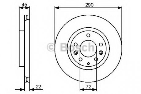 Тормозной диск BOSCH 0 986 479 474