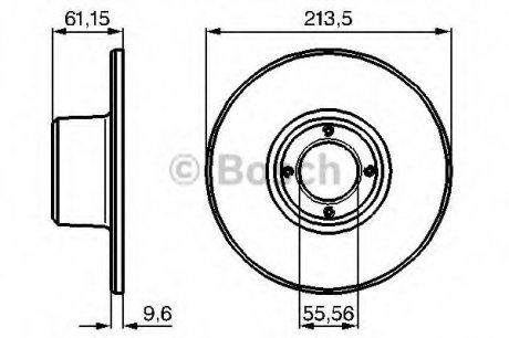 Тормозной диск BOSCH 0 986 478 811