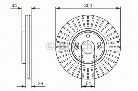 Тормозной диск BOSCH 0 986 479 668