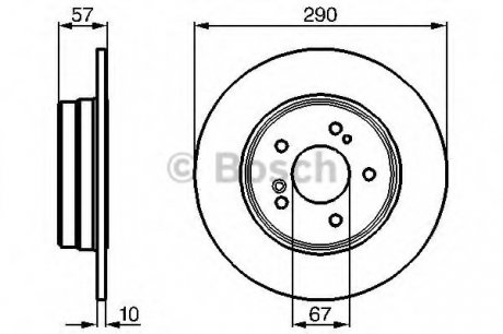 Тормозной диск BOSCH 0 986 478 446