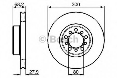 Тормозной диск BOSCH 0 986 478 197