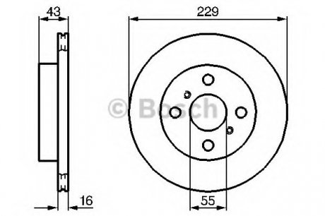 Тормозной диск BOSCH 0 986 478 491