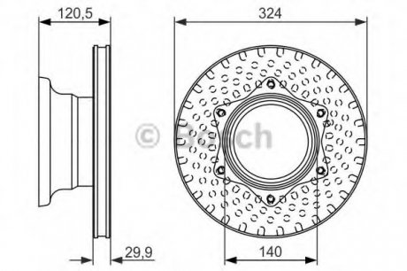 Тормозной диск BOSCH 0 986 479 600 (фото 1)