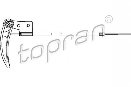 Тросик замка капота TOPRAN 104 170 (фото 1)