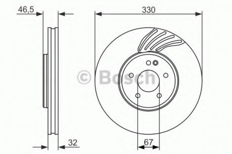 Тормозной диск BOSCH 0 986 479 719