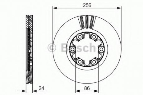 Тормозной диск BOSCH 0 986 479 712