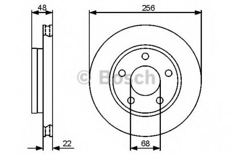 Тормозной диск BOSCH 0 986 479 463