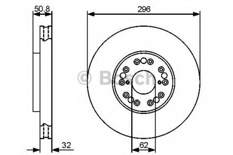 Тормозной диск BOSCH 0 986 479 429