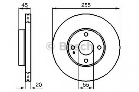 Тормозной диск BOSCH 0 986 478 996