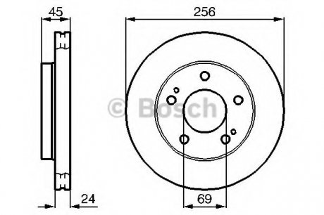 Тормозной диск BOSCH 0 986 478 708