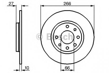 Тормозной диск BOSCH 0 986 478 090