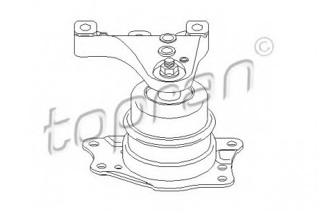 Подвеска, двигатель TOPRAN 111 902