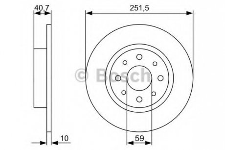 Тормозной диск BOSCH 0 986 479 C83