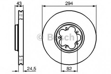 Тормозной диск BOSCH 0 986 479 B29