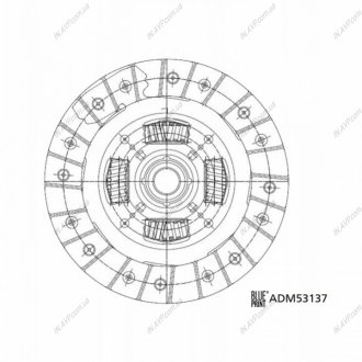 Диск сцепления Blue Print ADM53137