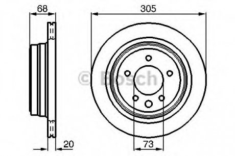 Тормозной диск BOSCH 0 986 478 660