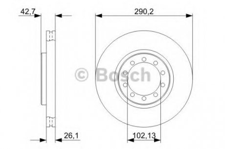 Тормозной диск BOSCH 0 986 479 342