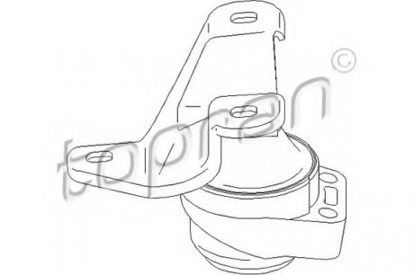 Подвеска, двигатель TOPRAN 304 023