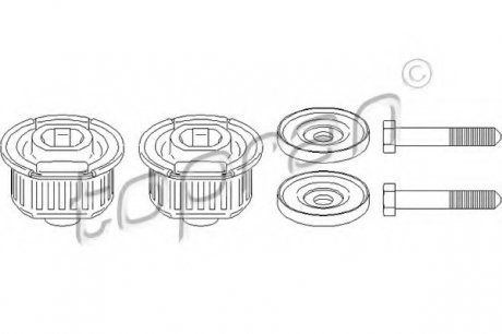 Втулка, балка моста TOPRAN 400 536